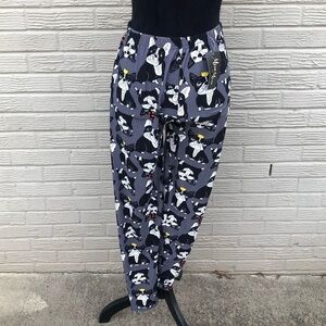 New Mira Mira Gray Leggings with Black & White Boston Terrier Pattern Plus Size